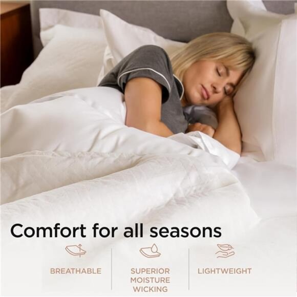 Luxury Cotton Blankets for Queen Size Bed | All-Season 100% Cotton - Picture 4 of 16